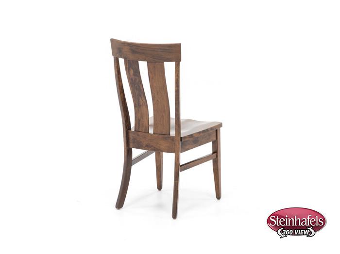 daniels amish brown standard height side chair  image   
