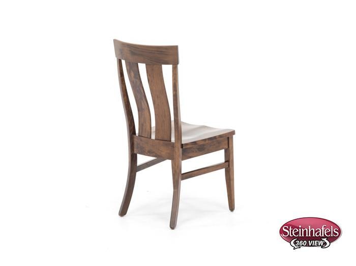 daniels amish brown standard height side chair  image   