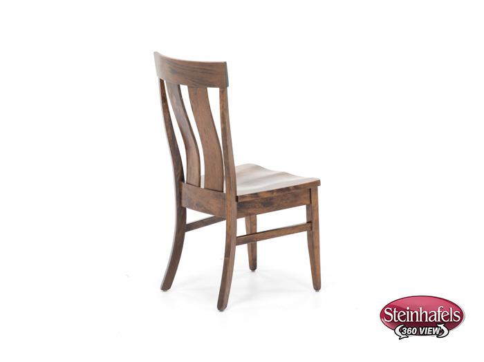 daniels amish brown standard height side chair  image   