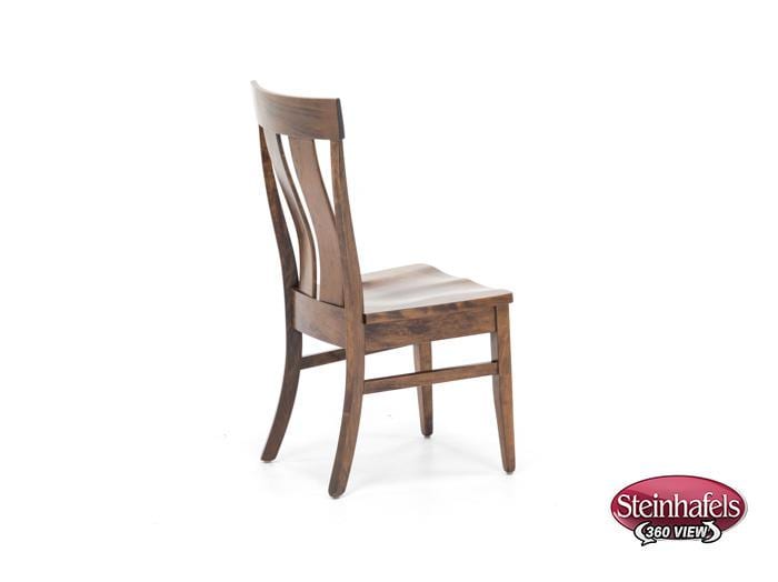 daniels amish brown standard height side chair  image   