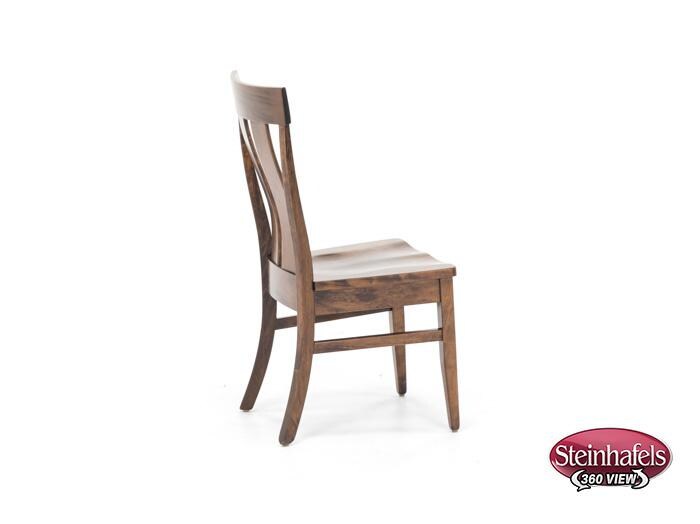 daniels amish brown standard height side chair  image   