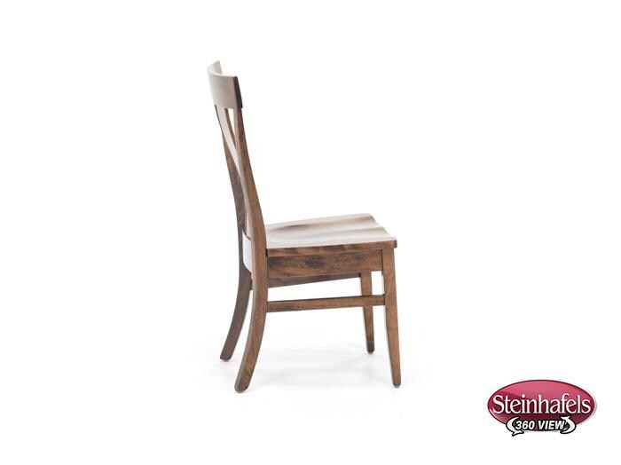 daniels amish brown standard height side chair  image   