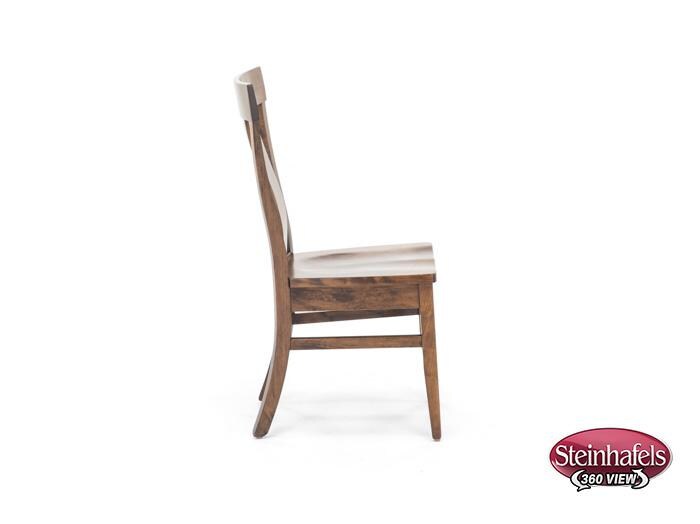 daniels amish brown standard height side chair  image   