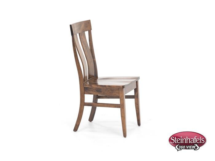 daniels amish brown standard height side chair  image   