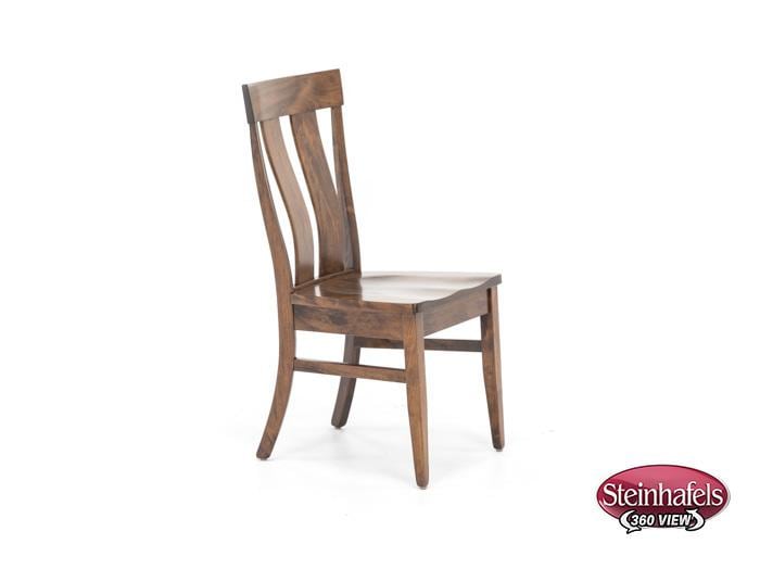 daniels amish brown standard height side chair  image   