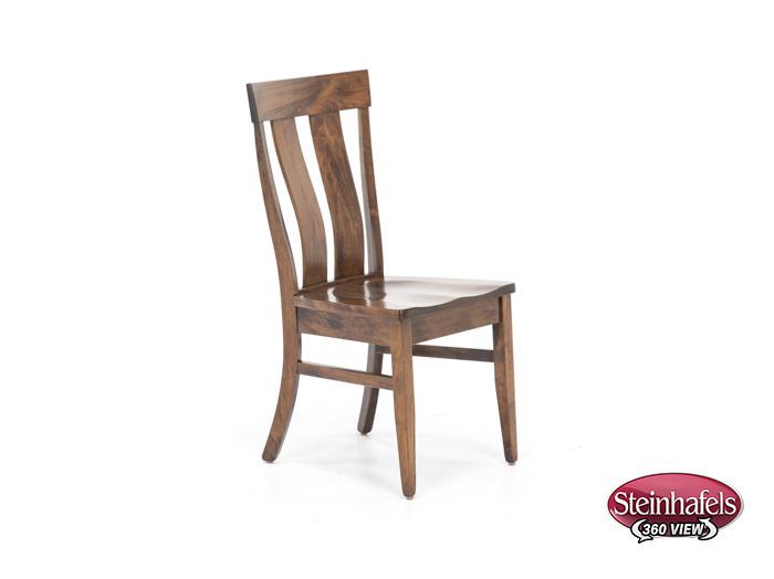 daniels amish brown standard height side chair  image   