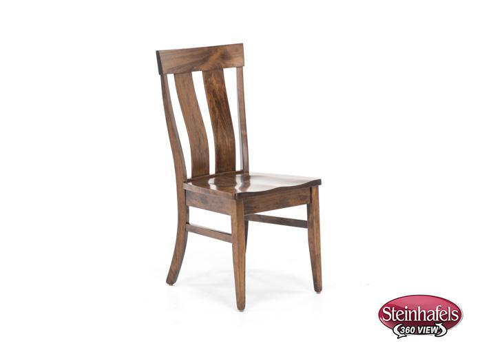 daniels amish brown standard height side chair  image   