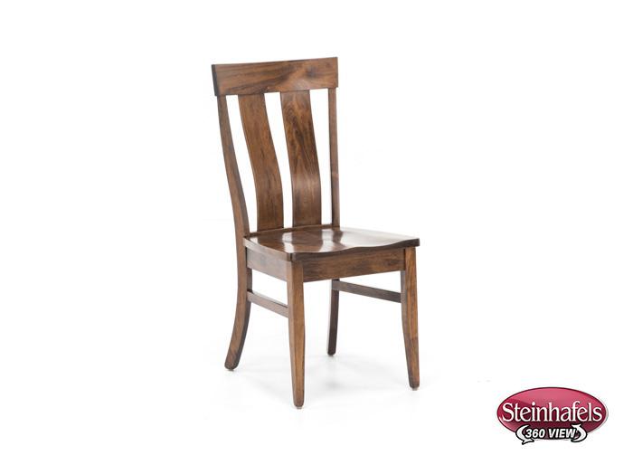 daniels amish brown standard height side chair  image   
