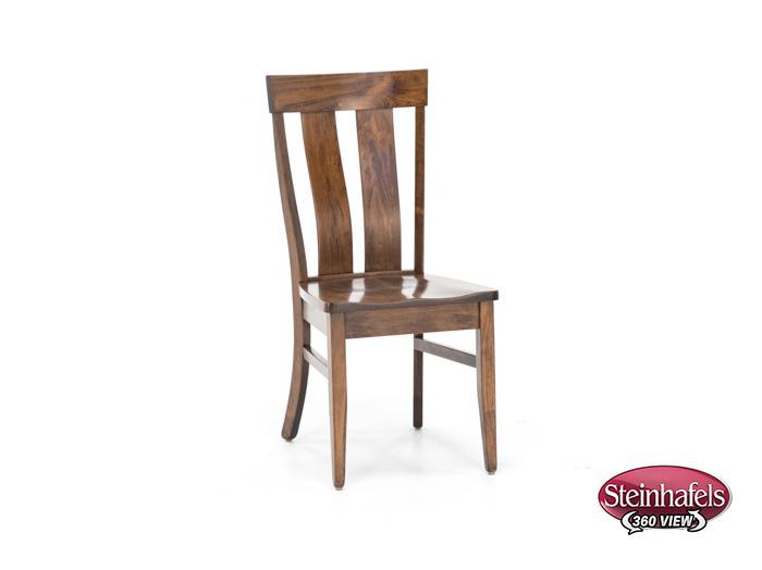 daniels amish brown standard height side chair  image   