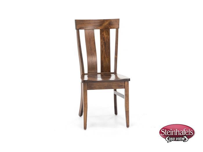 daniels amish brown standard height side chair  image   