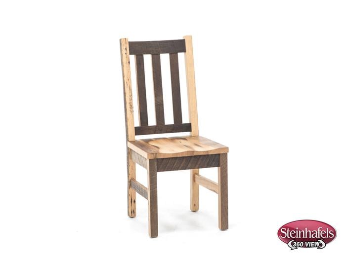 daniels amish brown standard height side chair  image   