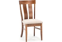 daniels amish brown standard height side chair   