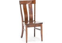 daniels amish brown standard height side chair   