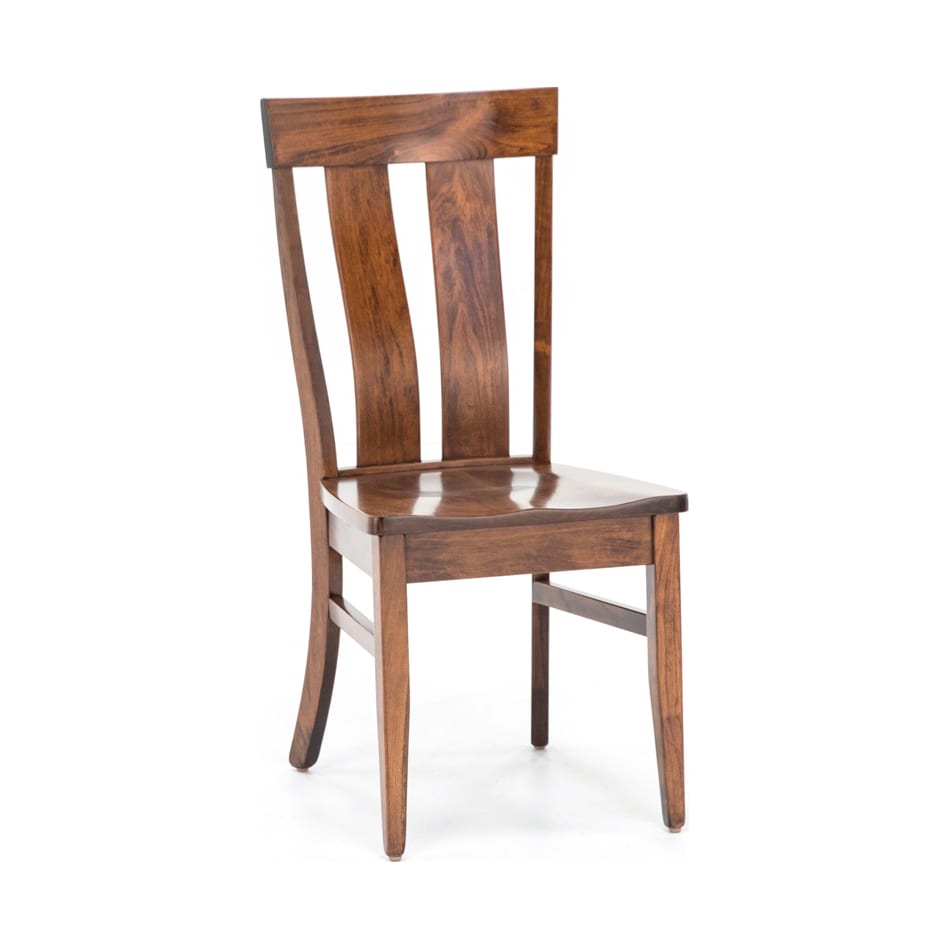 daniels amish brown standard height side chair   