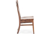 daniels amish brown standard height side chair   