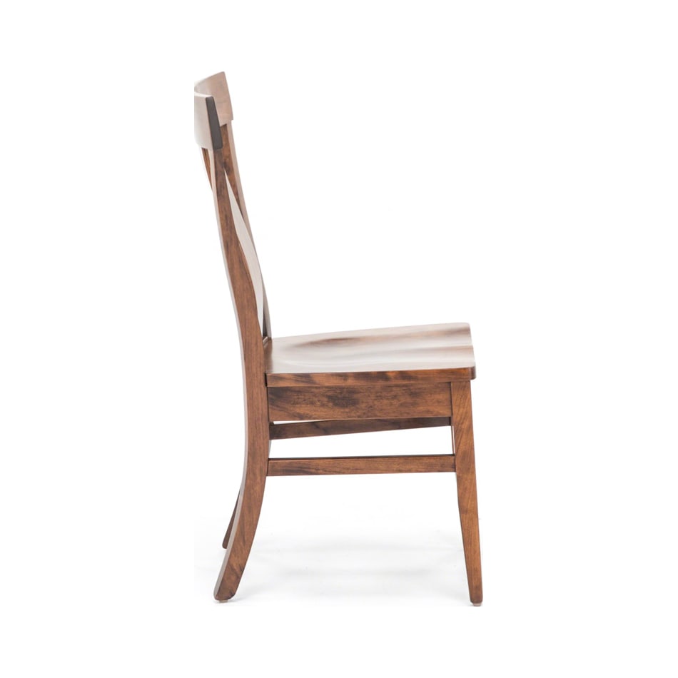 daniels amish brown standard height side chair   