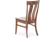 daniels amish brown standard height side chair   