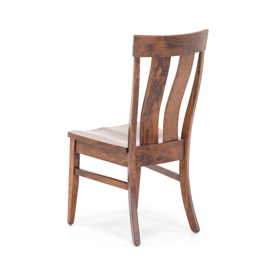 daniels amish brown standard height side chair   