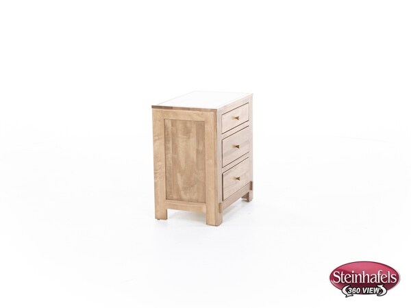 daniels amish brown three drawer  image   
