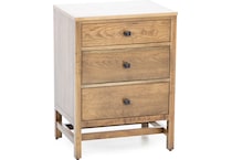 daniels amish brown three drawer   