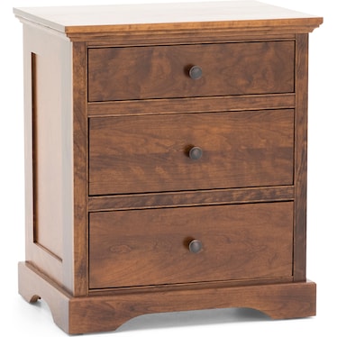 Daniel's Amish Elegance Three Drawer Nightstand