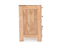 daniels amish brown three drawer   