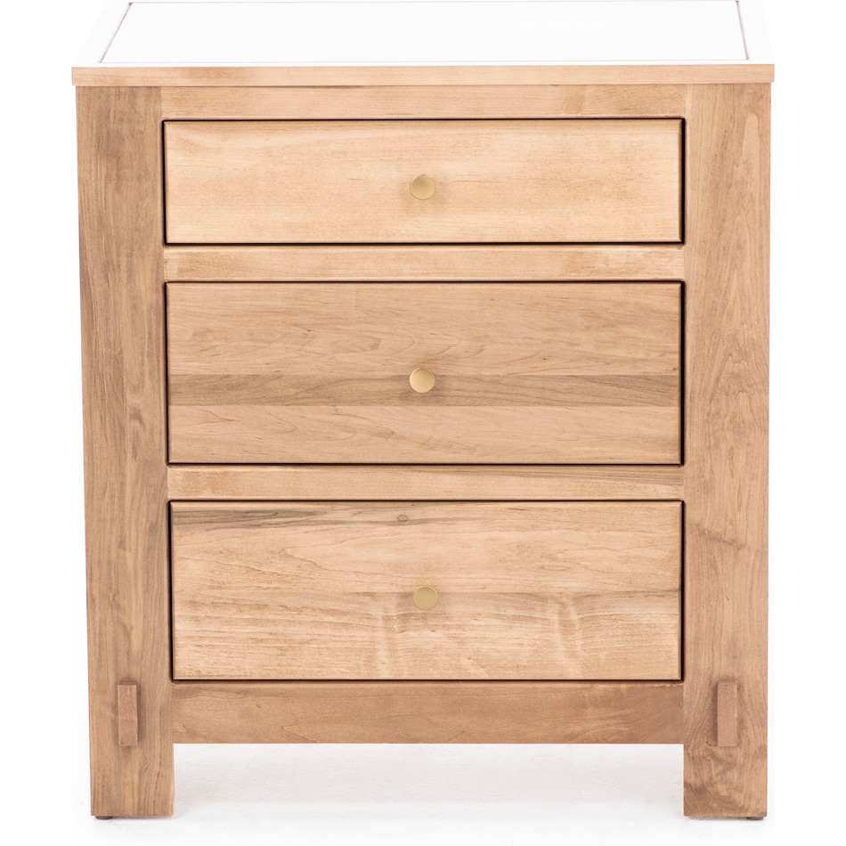 daniels amish brown three drawer   
