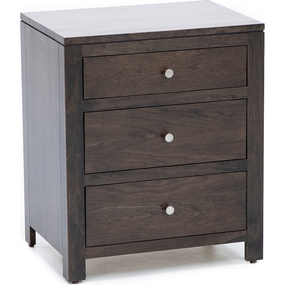 daniels amish brown three drawer   