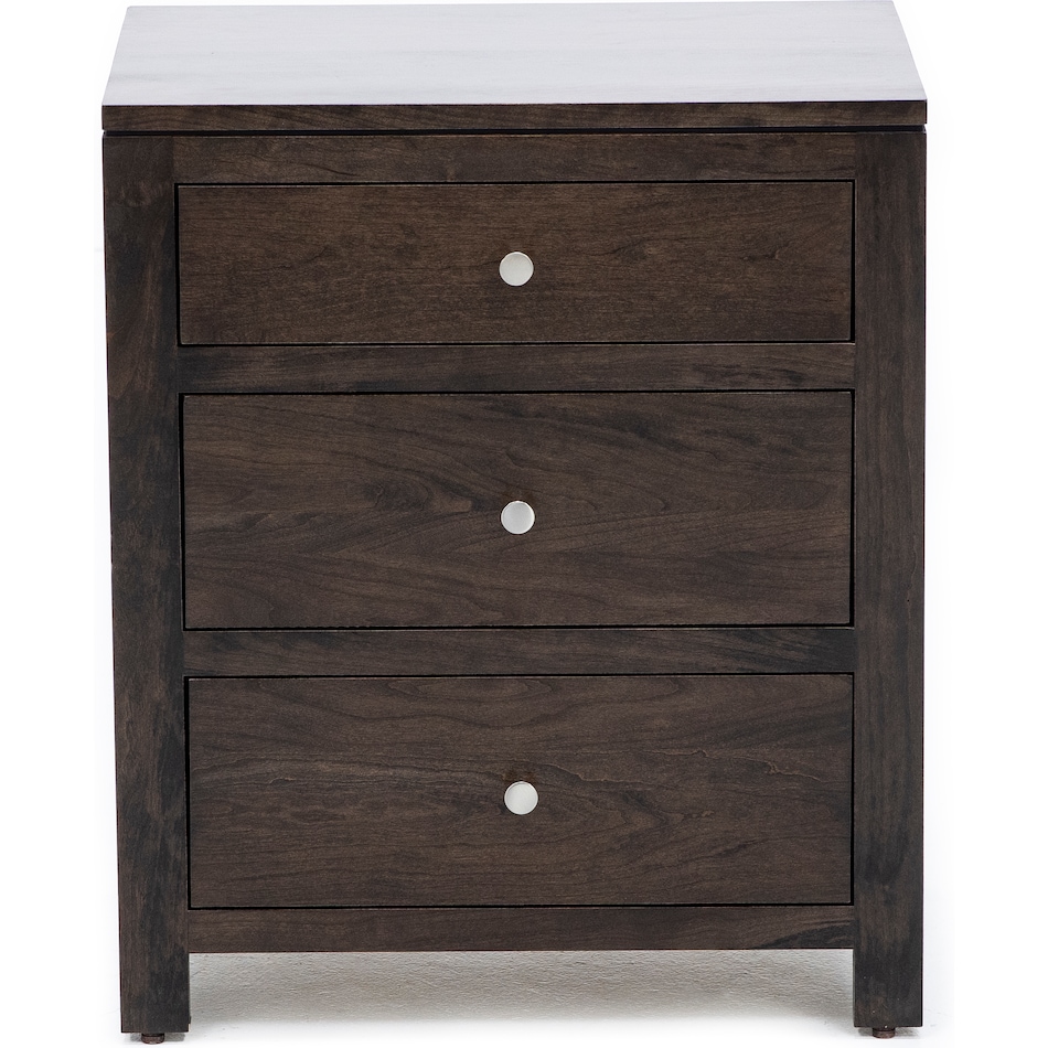 daniels amish brown three drawer   