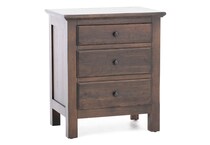 daniels amish brown three drawer   
