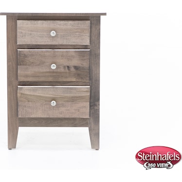 Daniel's Amish Mapleton Three Drawer Nightstand