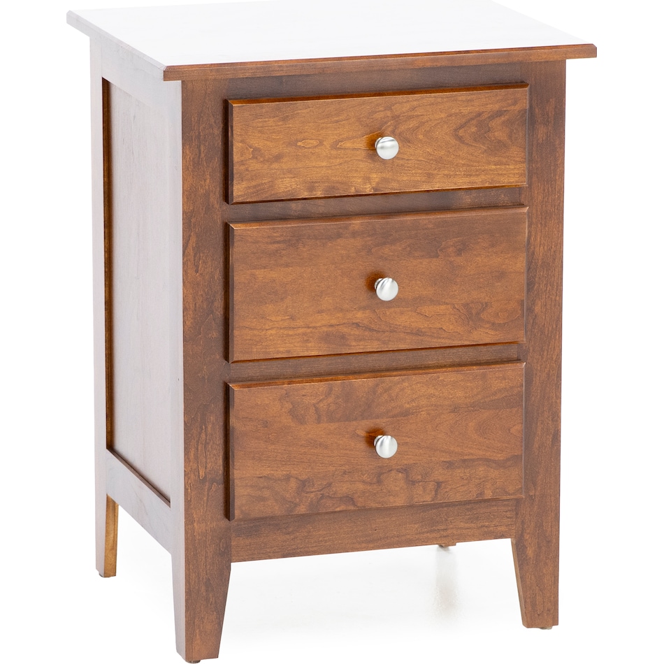 daniels amish brown two drawer   