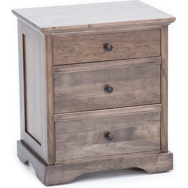 Daniel's Amish Elegance Three Drawer Nightstand