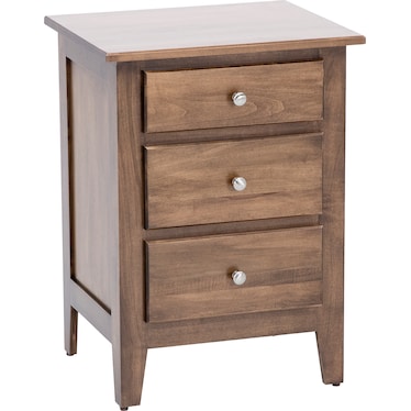 Daniel's Amish Mapleton Three Drawer Nightstand