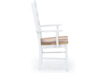 daniels amish white inch standard seat height arm chair   