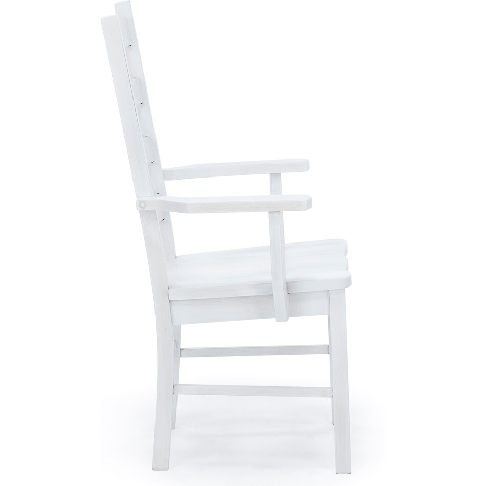 daniels amish white inch standard seat height arm chair   