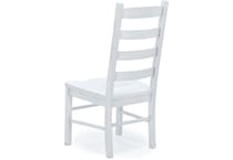 daniels amish white inch standard seat height side chair   