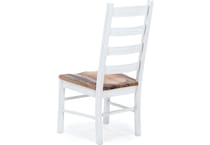 daniels amish white inch standard seat height side chair   