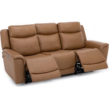 The Davidson Leather Power Headrest Reclining Wall Saver Collection