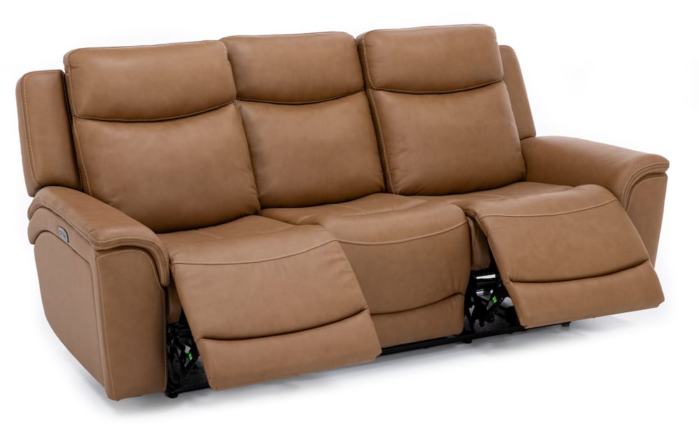 The Drew & Jonathan Home Davidson Leather Power Headrest Reclining Wall Saver Collection