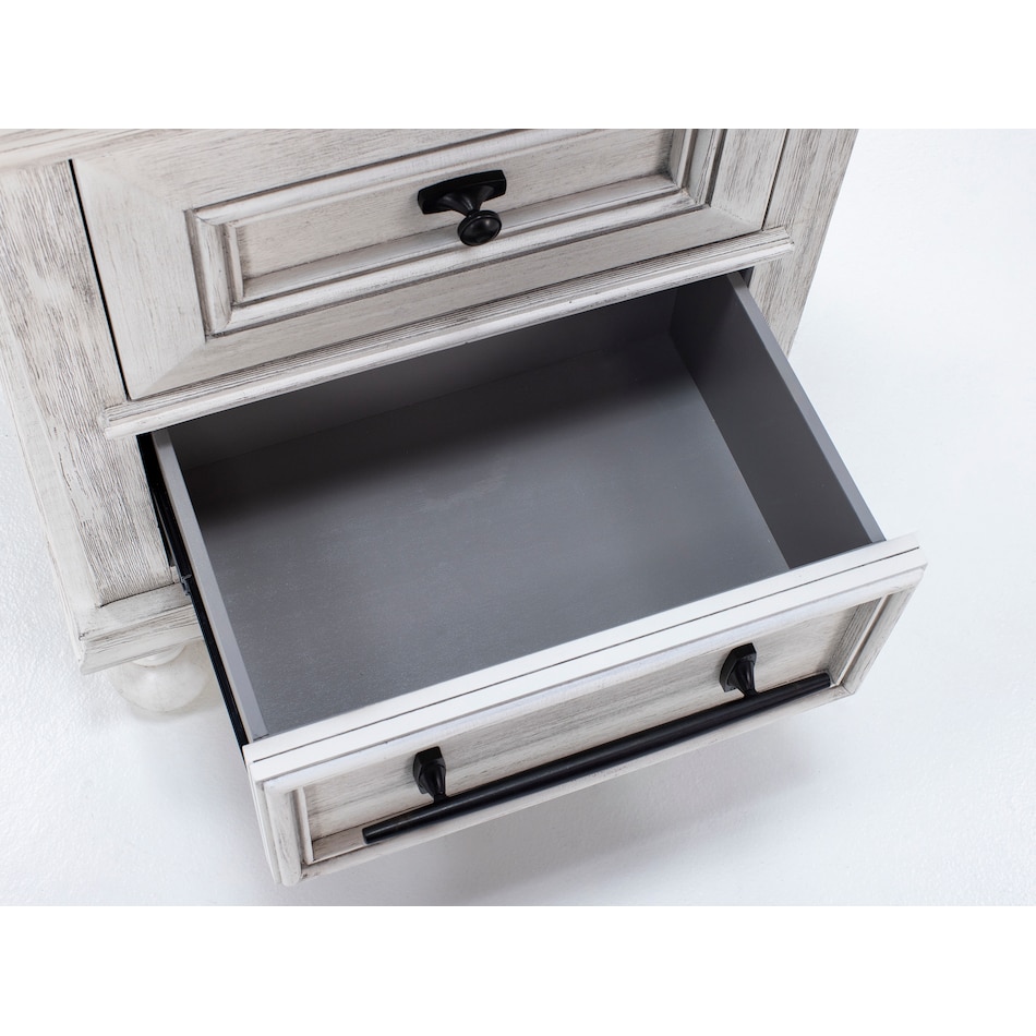 desw white two drawer   