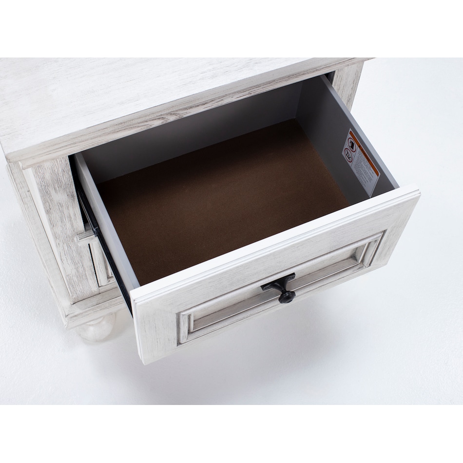 desw white two drawer   