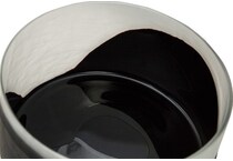 diamond star corporation black jar vase bowl plate   