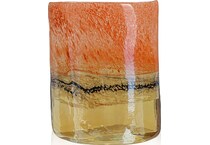 diamond star corporation orange jar vase bowl plate   