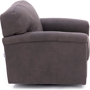 Silvio Leather Swivel Chair