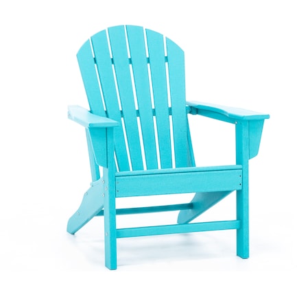 *CMA* Aqua Adirondack Chair