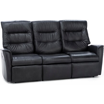 Direct Designs® Chelsie Leather Power Reclining Sofa in Charcoal