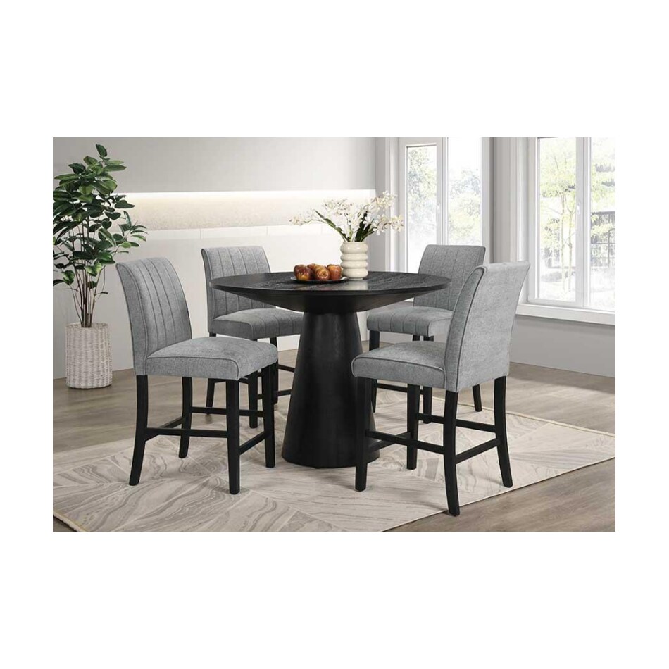 direct designs black inch counter height round oval pk  