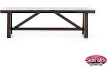 direct designs brown inch standard seat height bench  image   
