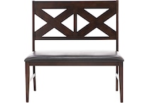 direct designs brown inch standard seat height bench   